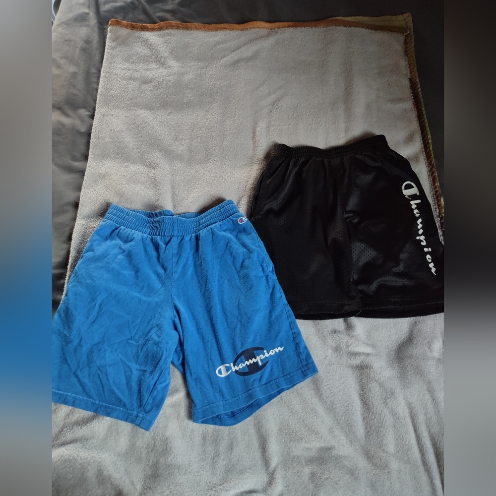 Champion Athletic Shorts in Blue and Black